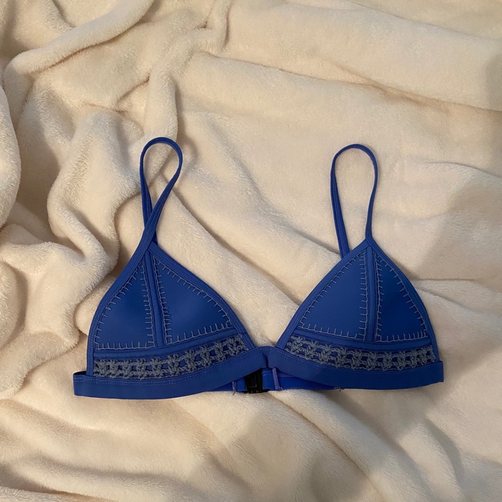 Triangl royal blue bikini top